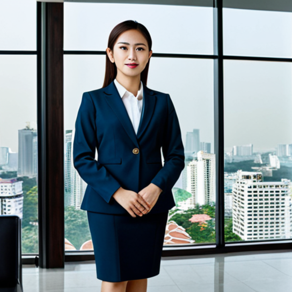 역량 갭 분석 도구 활용 방법 - Professional Businesswoman**

"A professional businesswoman in a modest, tailored business suit, sta...