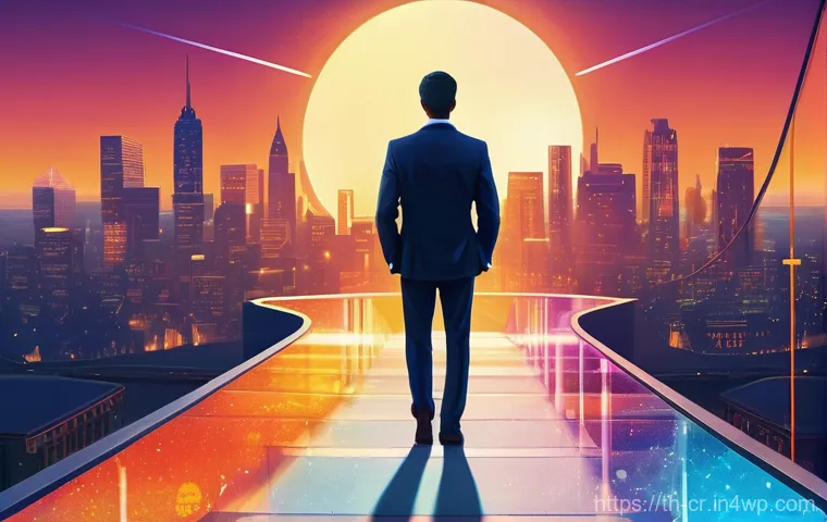 역량 갭 분석을 통한 성과 향상 방법 - **Prompt:** A vibrant, conceptual illustration depicting a "Capability Gap" as a journey. A young, d...