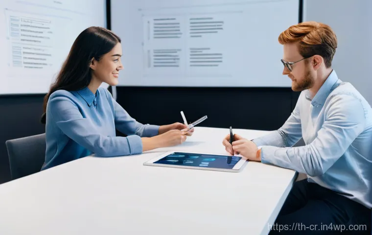 역량 갭 분석의 트렌드 변화 - **Prompt for Future Skills and Foresight:**
    "A diverse group of 4-5 professionals, including men...